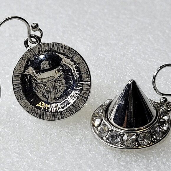 Silver Cone Earrings - Picture 6 of 8